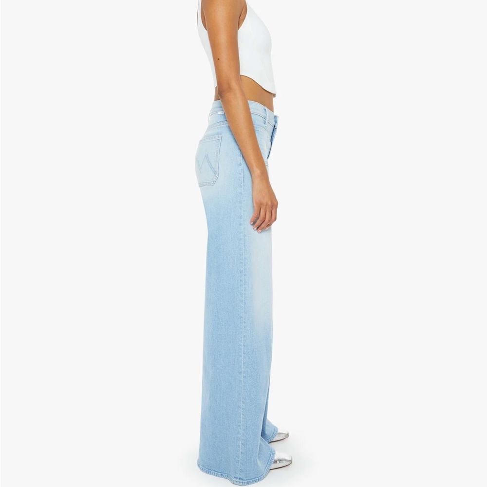 Mother Patch Pocket Undercover Sneak Wide Leg Jeans - Picture 3 of 9